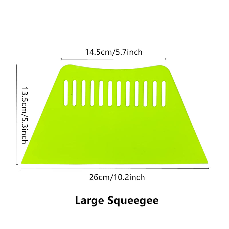 2piece Large Wallpaper Squeegee Wallpaper Smoothing Tools Plastic Scraper for The Application of Contact Paper Adhesive Window Film Craft Vinyl