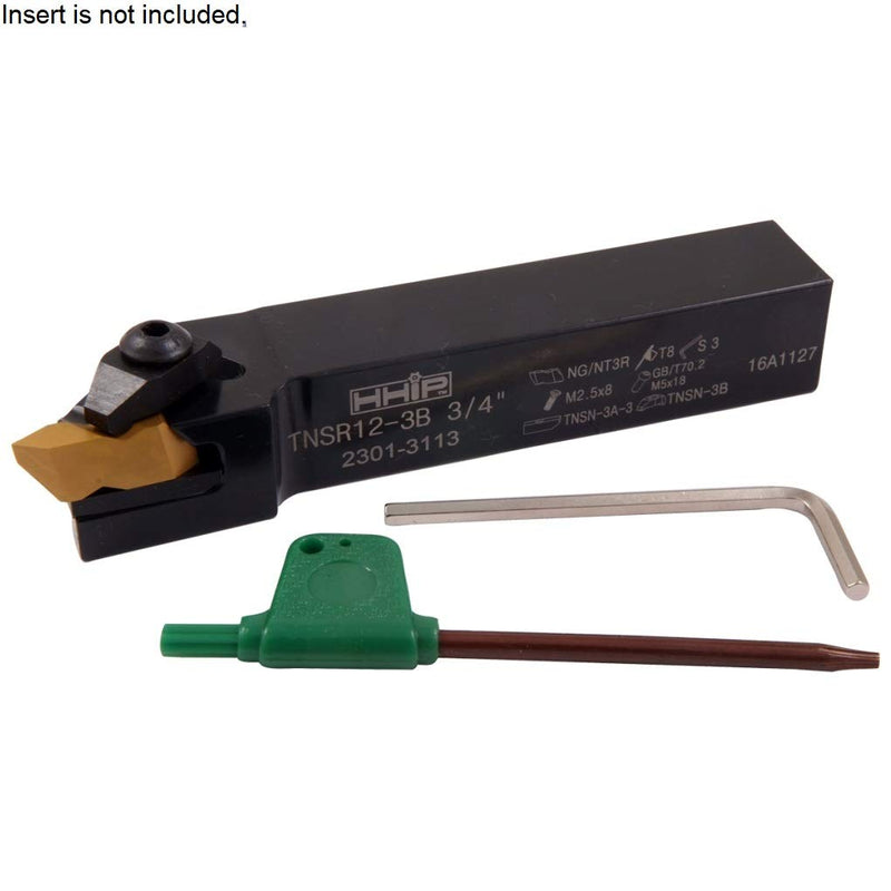 HHIP 2301-3113 TNSR12-3B Notch Style External Threading and Grooving Tool Holder, TNSR12-3B Holder