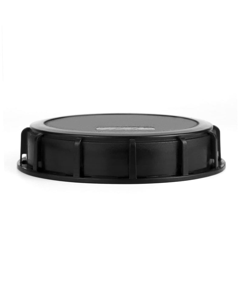 QWORK 6" Solid Cap W/Gasket for IBC Tote, IBC Tote Water Tank Cover, 2 Pack Leak-Proof Design Plastic IBC Tank Adapter Storage Cap for Chemical Food and Industrial Storage, Black