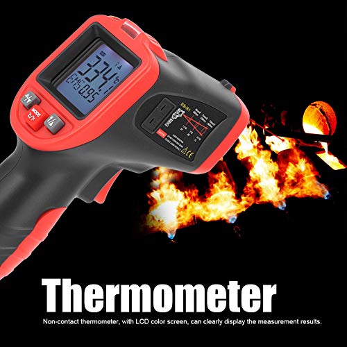 Handheld Digital Thermometer LCD -50 ℃ ~ 1050 ℃ Industrial Grade | Portable Temperature Meter with Backlit Display for HVAC Automotive Food Processing