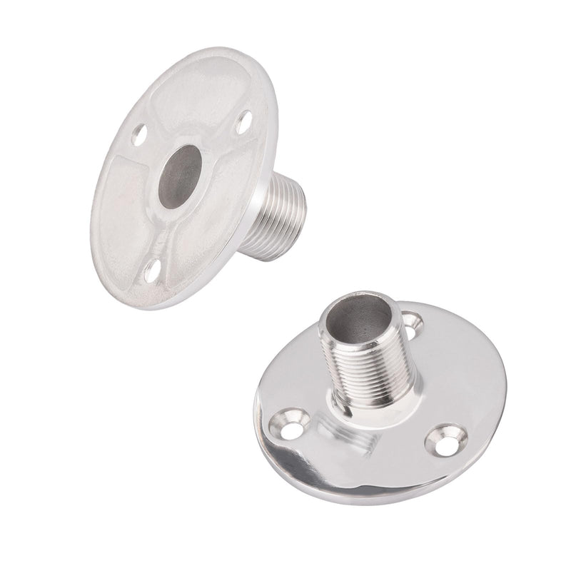 Bingfu VHF Marine GPS Antenna Base Mount Kit 316 Stainless Steel Fixed Mount Bracket for Boat Automotive
