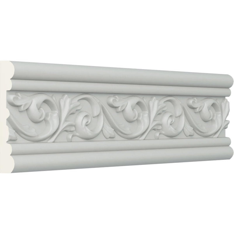Endurathane Antonio Chair Rail, 3 5/8"H x 3/4"P x 94 1/2"L, Factory Primed (2-Pack)