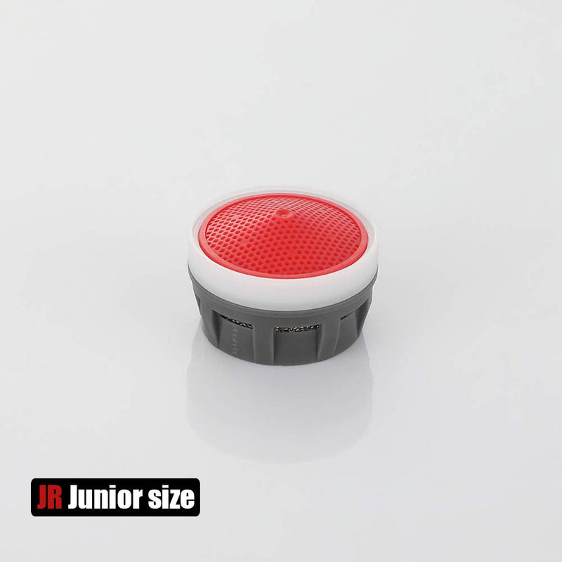 JQK Faucet Aerator, 2.2 GPM Flow Retrictor Insert Faucet Aerators Replacement Parts Bathroom 3 Pack, JR Junior Size, FAJ22-P3 Red - 2.2 gpm