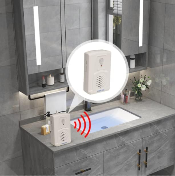 PIR Motion Sensor Activated Sound Player Speaker with USB Cable, Download Your own MP3 Audio Files to Play Speech, Music or Sound Effects (White) White