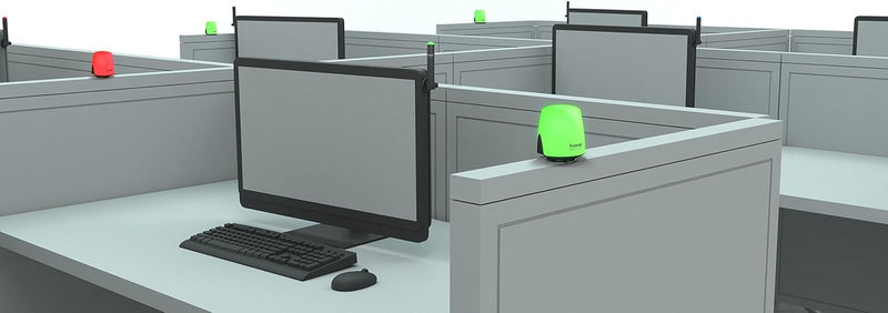 UC Omega Plus USB Status Indicator - LED Signal Light with Magnetic Attachment - Less Interruptions in the Office & Home Office - Compatible with Teams, Zoom, Webex