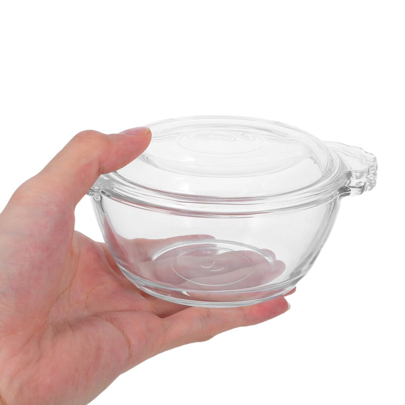 BESTOYARD Steamed Egg Bowl 10 oz Heat-Resistant Glass with Lid – Microwave-Safe & Steam-Proof for Pudding, Custard, and Meal Prep – for Home Kitchen, Single-Serving Breakfast, and Small-Batch Desserts