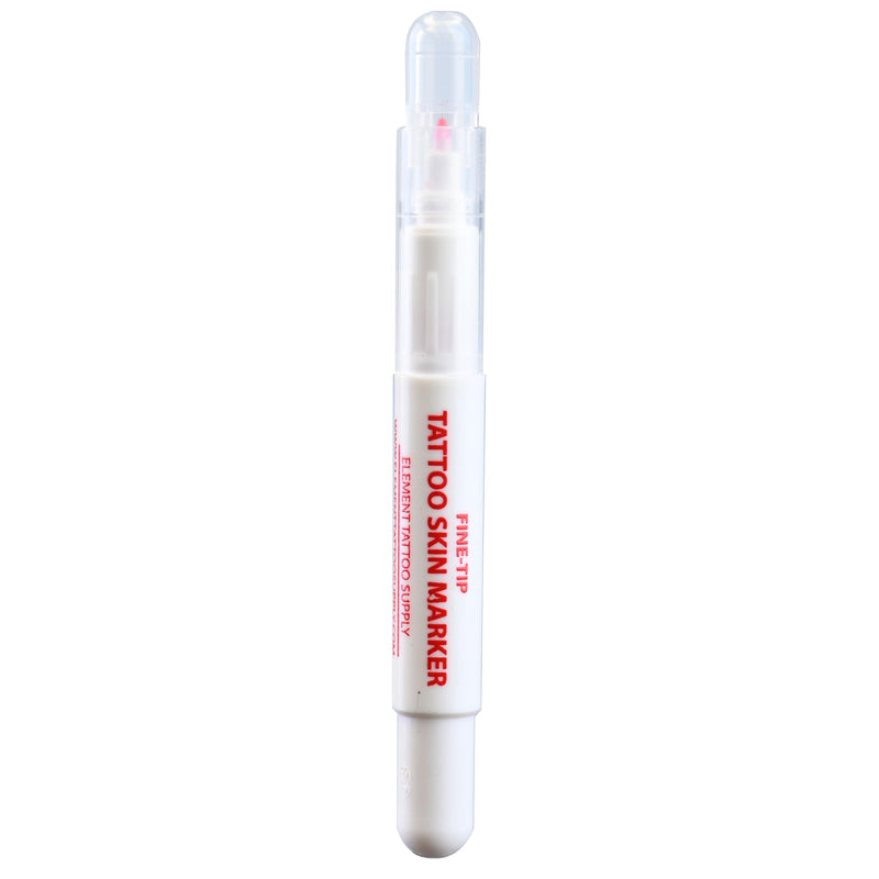 Body Marker Fine Tip Red Skin Pens for Tattoo Stencil Thin Line Precision Disposable for Stencil Dot Markings Body Piercing Microblading 5 Markers