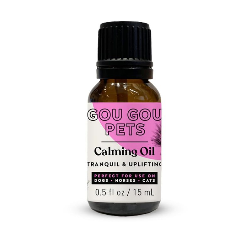 Holistic Natural Derived Calming Pet Essential Oil Blend for Anxiety: Relax Your Pet with Natural Ingredients While Providing Stress Relief: Veterinarian Recommended - Made in USA – 15mL