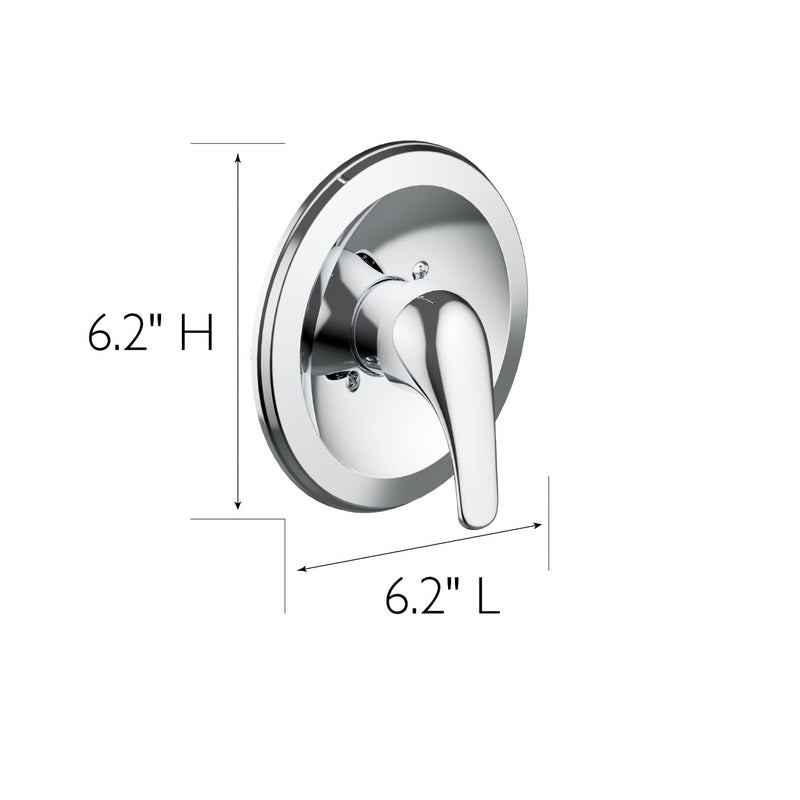 Design House 595058 Middleton II Transitional Escutcheon and Single Handle for Bathroom, Polished Chrome