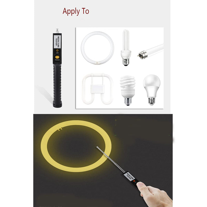 Portable Handheld Neon Tube Tester Colour Discriminator Lamp Fluorescent Light Bulb Tester Energy Saving Lamps Detector Electrician Tools