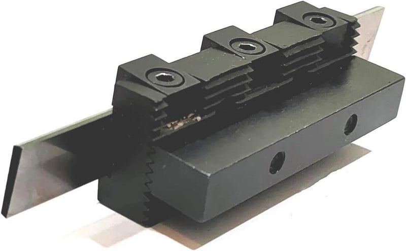Adjustable Center Height Parting Cut Off Tool Holders for Metal Lathe Machines (Blade-3/32'' x 1/2'' x 4-1/2'' (8mm Shank)) Blade-3/32'' x 1/2'' x 4-1/2'' (8mm Shank)