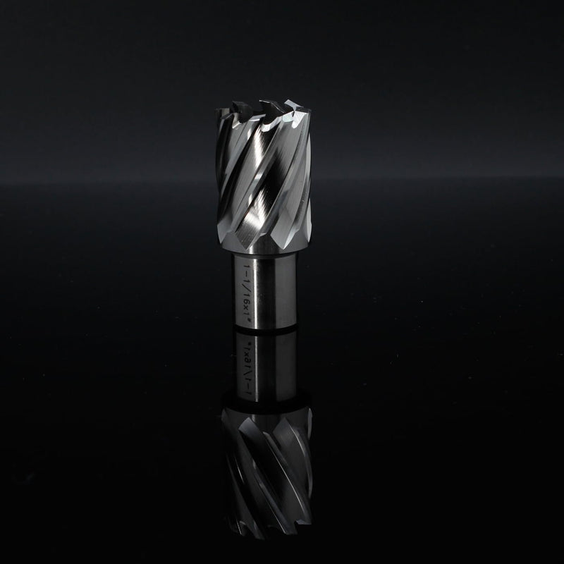 OSCARBIDE 1-1/16" x 1" HSS Annular Cutter 3/4" Weldon Shank Mag Drill Bit | 2 Flat | 1-1/16"Cutting Diameter | 1"Cutting Depth | Burr-Free Holes | Rapid Chip Removal | 10x Faster Than Twist Drills