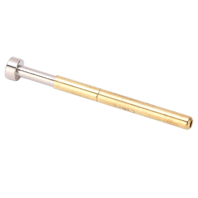 Pogo Pin Flat Head PCB Testing Probes Spring Loaded Brass Material 2.36mm Tube Diameter 34mm Length 100pcs
