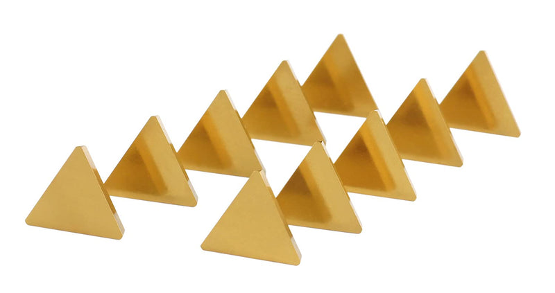 Accusize Industrial Tools Tpg322 Tin Coated Carbide Inserts, 10 Pcs/Box, 2127-1028x10