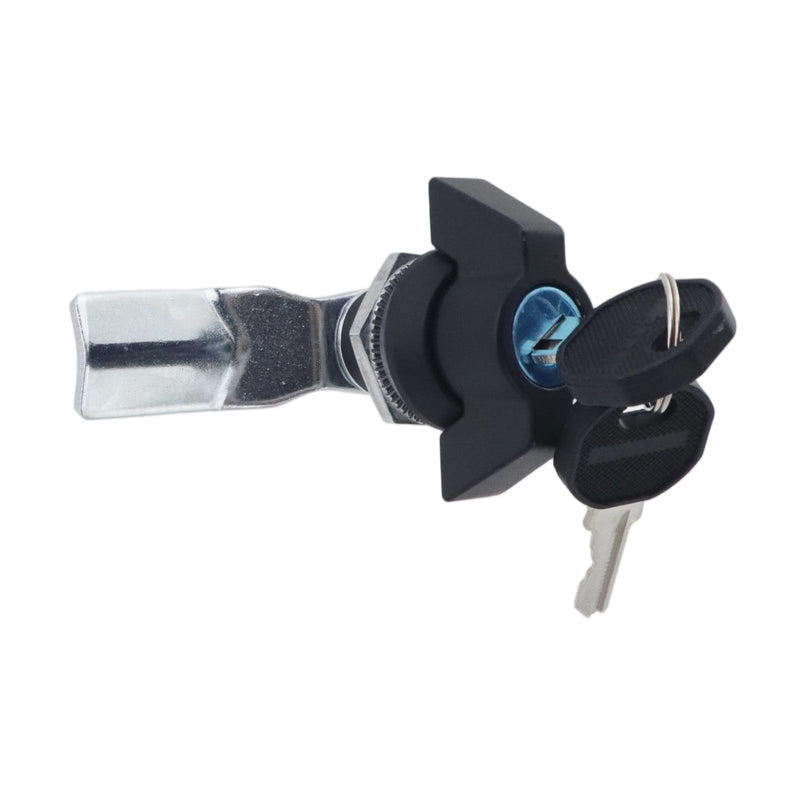 4pcs Thumb Operated Offset Cam Lock 7/8" Cylinder T Handle Thumb Turn Lock Replacement for RV Truck Tool Box Mailbox Vending Machine 4