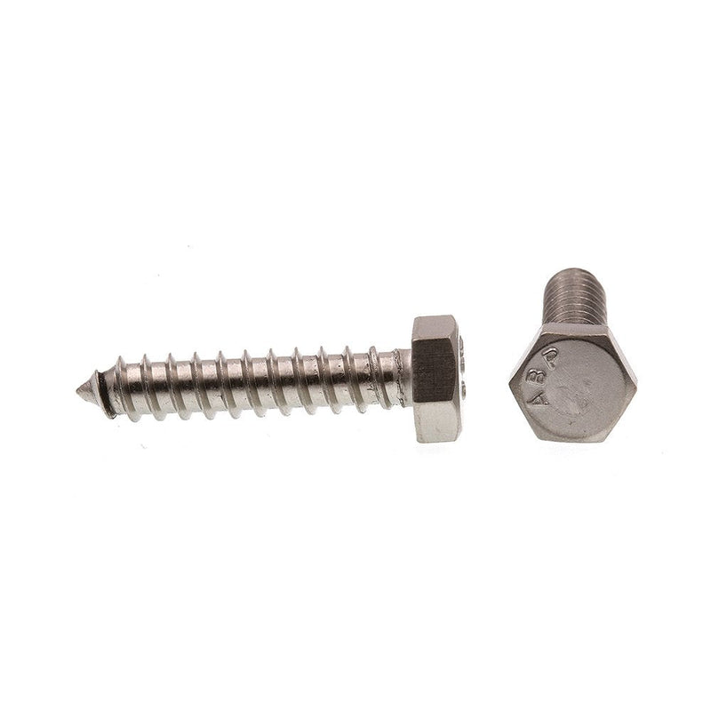 Prime-Line 9055536 Hex Lag Screws, 5/16 In. X 1-1/2 In., Grade 18-8 Stainless Steel (50 Pack) 5/16 in. -18