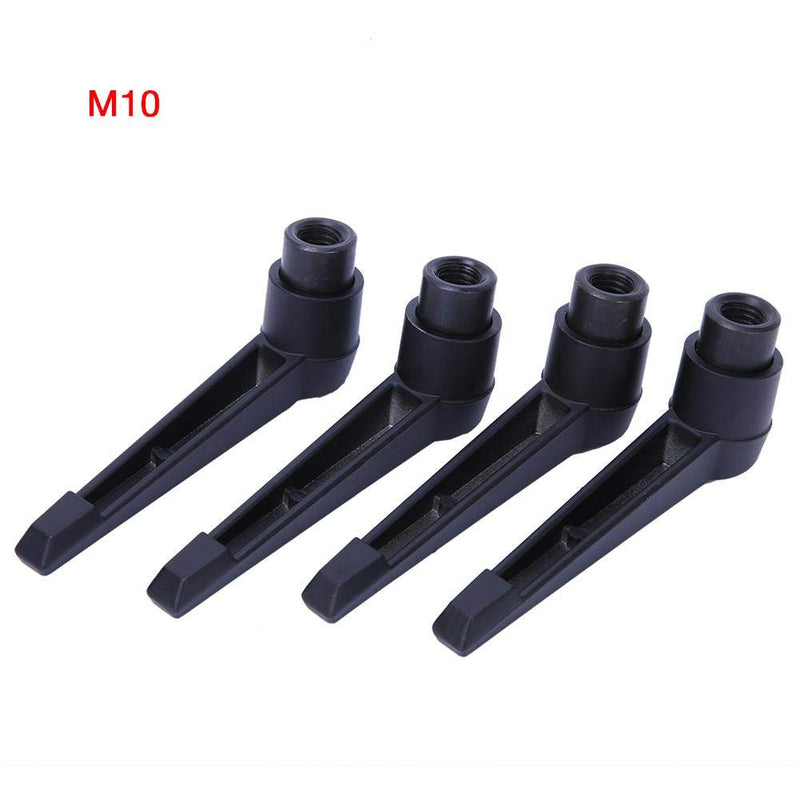 4pcs Fixing Handle Machine Knobs, Adjustable Stainless Steel M10 Female Thread (M10)