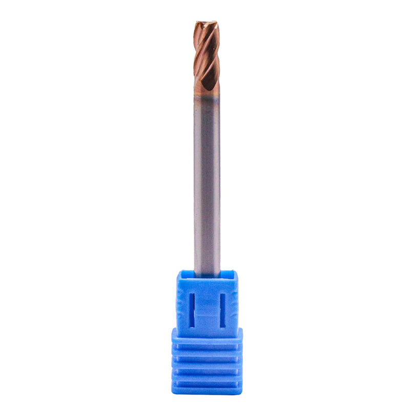 5 Pack 3/16" 4 Flute Double End Solid Carbide Square End Mill, TiSiN Coated | 35° Helix, 3/16" Cutting, 3/16" Shank, 3/8" LOC, 2-1/2" OAL, for Milling Alloy Steel, Carbon Steel, Cast Iron 3/16 in 5