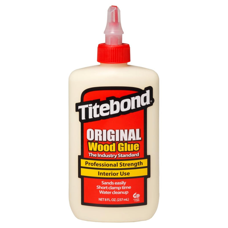 Titebond Original Wood Glue 5063, Industry Standard for Woodworking, Furniture Repair/Assembly, Construction, Home Repair or Modeling, 8 oz 8 Ounce
