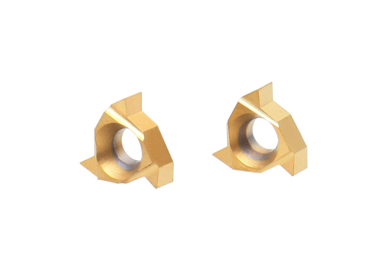 Accusize Industrial Tools 2 Pc of Each Kind of Carbide Inserts for 2387-2001, CVD Coated and Tin Coated, Total 10 Pieces, 2387-2001inserts | 10-Piece Replacement Set, 2 Each MGMN200, 08ER A60, WCMT2.52, CCMT21.51, DCMT21.51, 2387-2001INSERTS
