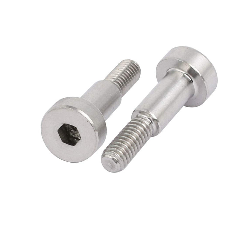 uxcell 10pcs 304 Stainless Steel Hex Socket Shoulder Bolt 5mm Shoulder Dia 10mm Shoulder Length M4 Thread 5mm x 10mm