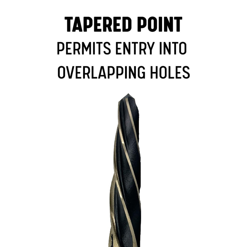 Drill America 11/16" Hex Shank Black and Gold Bridge/Construction Reamer, KFD Series 11/16" Bridge Reamer