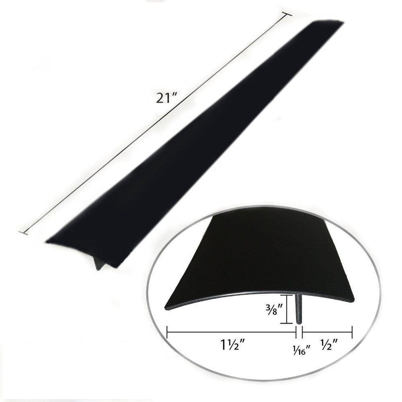 2 Pack Flexible Kitchen Stove Gap Covers, Silicone Gap Fillers Between Counter and Stovetop, Oven, Washer, Dryer, Easy to Wipe, Food grade (Black, 21 Inches) 21'' Black