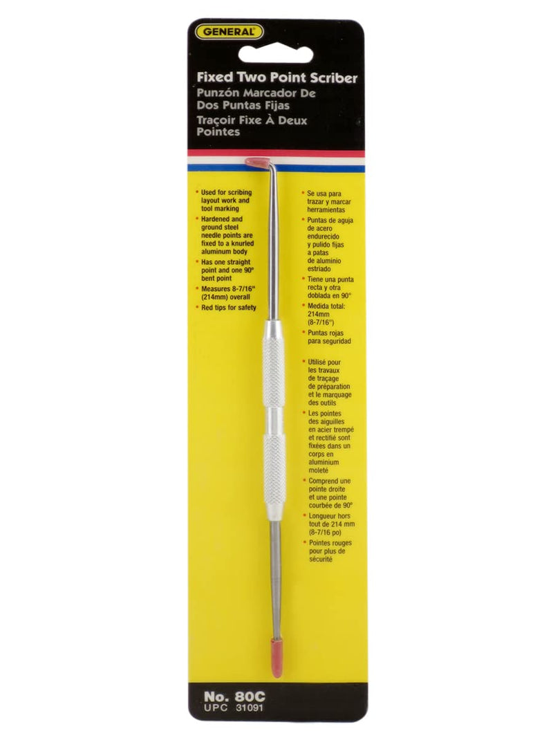 General Tools 80C Fixed Two-Point Scriber 1 Count (Pack of 1)