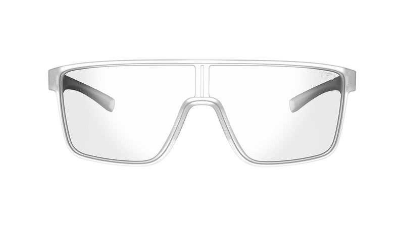 Tifosi Sanctum Sunglasses, Ideal For Cycling, Golf, Hiking, Running, Tennis & Pickleball, Lifestyle Satin Clear (Clear Lens)