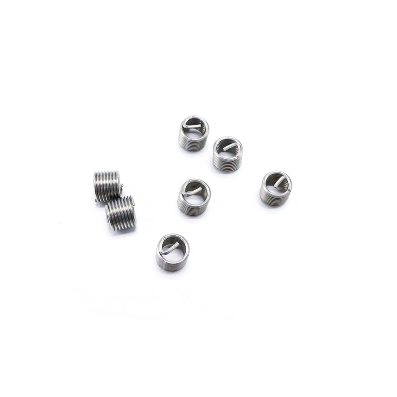 XT AUTO 30pcs Stainless Steel M10 x 1.5mm Thread Repair Insert Kit Compatible Hand Tool Set for Auto Repairing