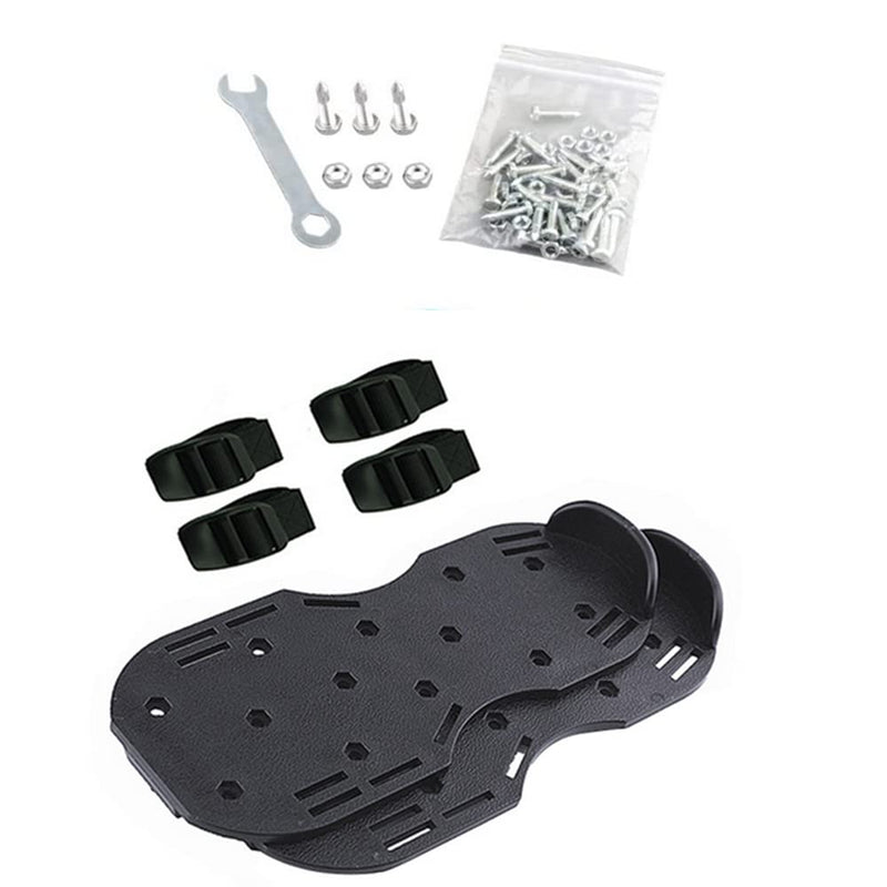 Lawn Aerator Shoes, Spike Shoes Lawn Aerator Tool Aeration Shoes for Epoxy Floor, Lawn Yard Patio Lawn Garden Yard (Black) Black