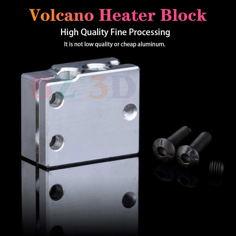 V6 Volcano All Metal Hotend Full Kit,24V 40W Direct & Bowden J-Head Hotend,Brass Nozzle 0.4,Titanium Alloy Heatbreak for 3D Printers V6 Volcano Hotend,Titan,Dual Driver Extruder. Volcano Hotend Kit 24V Kit