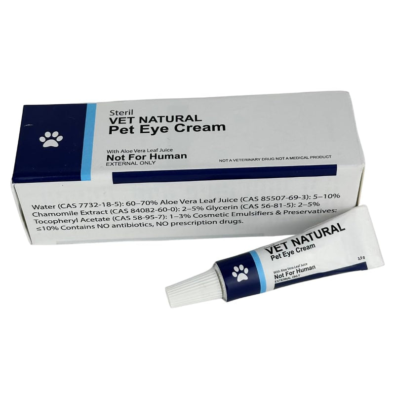 SINCE 1871 GÜLLÜOGLU Pet Eye Cream for Dogs, Cats, Kittens, Puppies, Sheep, Horse, Birds (3 Pack) 10.5g Pet Eye Area Cream Balm,Daily Care for Animals, Cream,Use for Animals