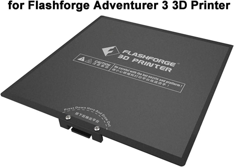 Pack of 2 3D Printer Parts Flexible Build Plate Kit for Flashforge Adventurer 3 Series Upgraded Print Platform