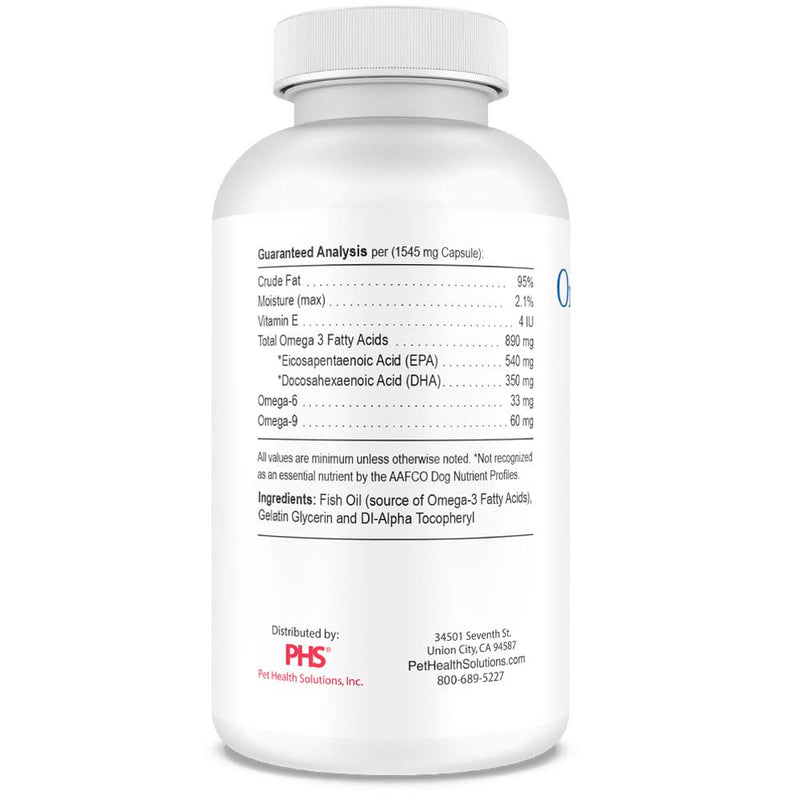 Omega-Caps High Potency Snip Tips for Medium to Large Breeds-Vet Formulated for Healthy Radiant Skin & Coat. Contains Omega 3 for Joint & Immune System Support, Easy to Dose Soft Gel Capsules 250 CT. Medium & Large Dogs 250 Capsules - PawsPlanet Australia