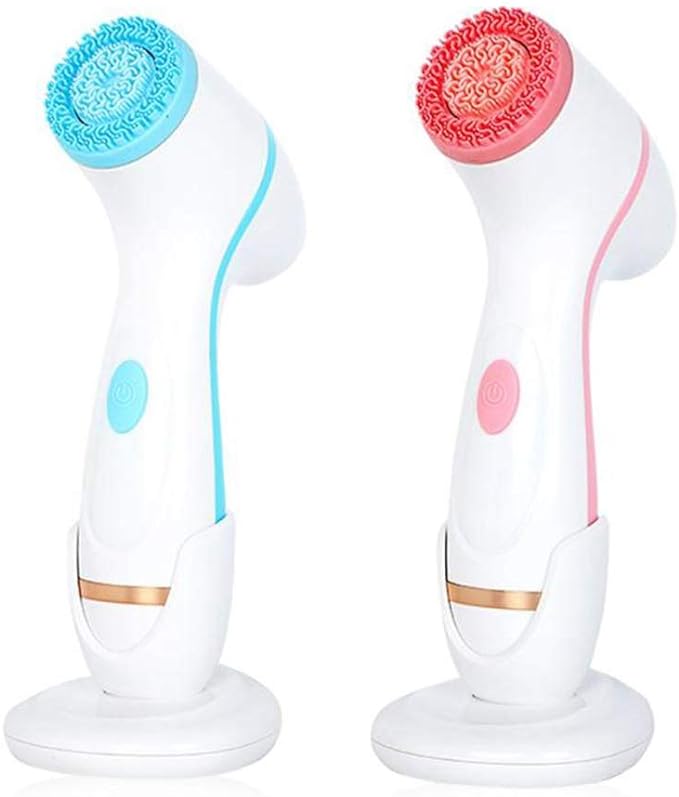 Pichidr-JP Electric Facial Cleansing Brush, Foam Facial Cleansing Body Brush, Facial Cleansing, Makeup Remover Brush, Pore Brush, Acne Facial Cleansing, Rechargeable Electric Rotating Facial Cleanser, - NewNest Australia