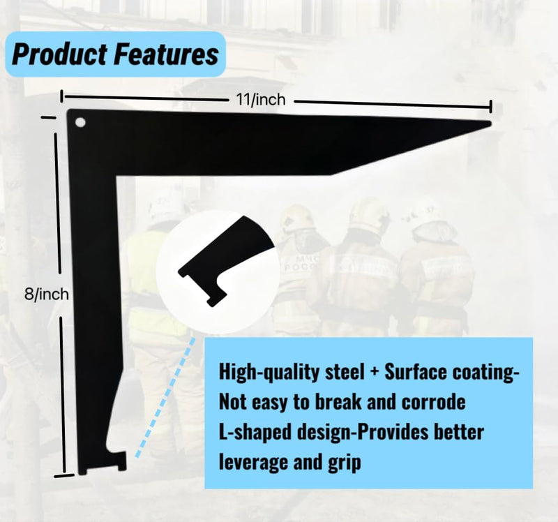 Upgraded 3-in-1 Firefighter Tools, Pry Bar Tools for first responders and firefighters
