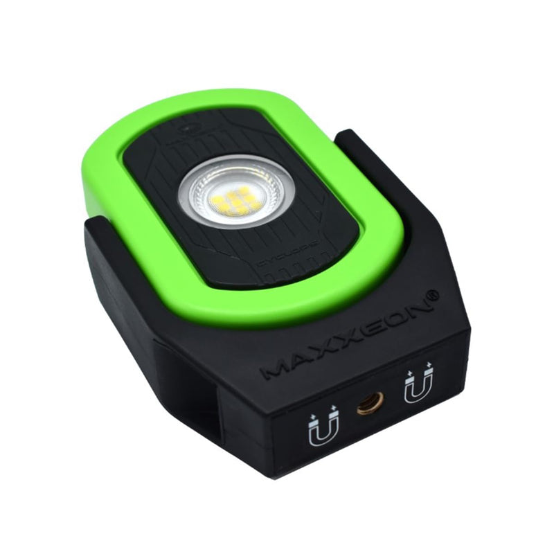 MAXXEON MXN00811, Hivis Green, 720 Lumens, USB-C Rechargeable LED Cyclops Workstar Work Light