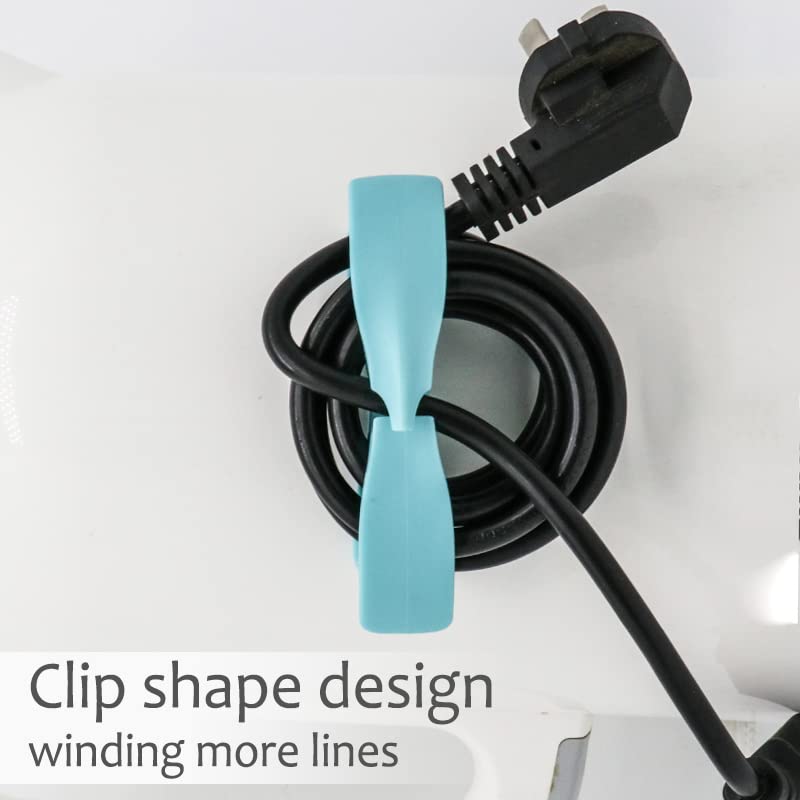 Cord Organizer for Kitchen Appliances - Upgraded Adhesive Cord Winder Wrapper Holder Cable Organizer for Small Appliances, Coffee Makers, Mixer, Pressure Cookers and Air Fryers (Black+Grey, 12 Pack) Black+Grey, 12 Pack