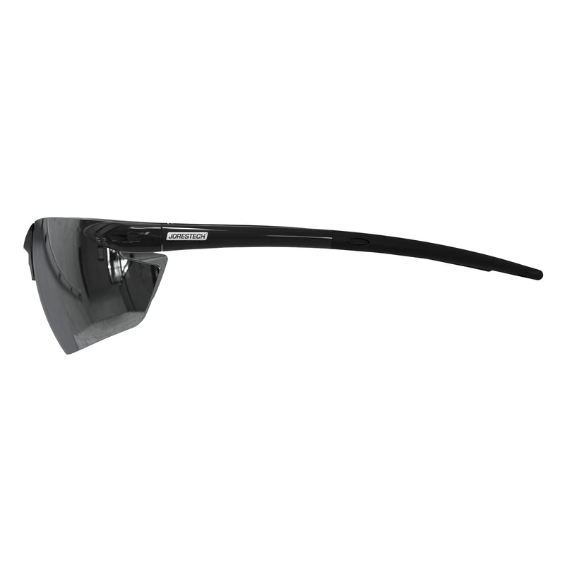 JORESTECH Safety Eyewear, ANSI Z87+ Impact Resistant Polycarbonated Eye Protection Safety Glasses, pack of 12 Black Mirror