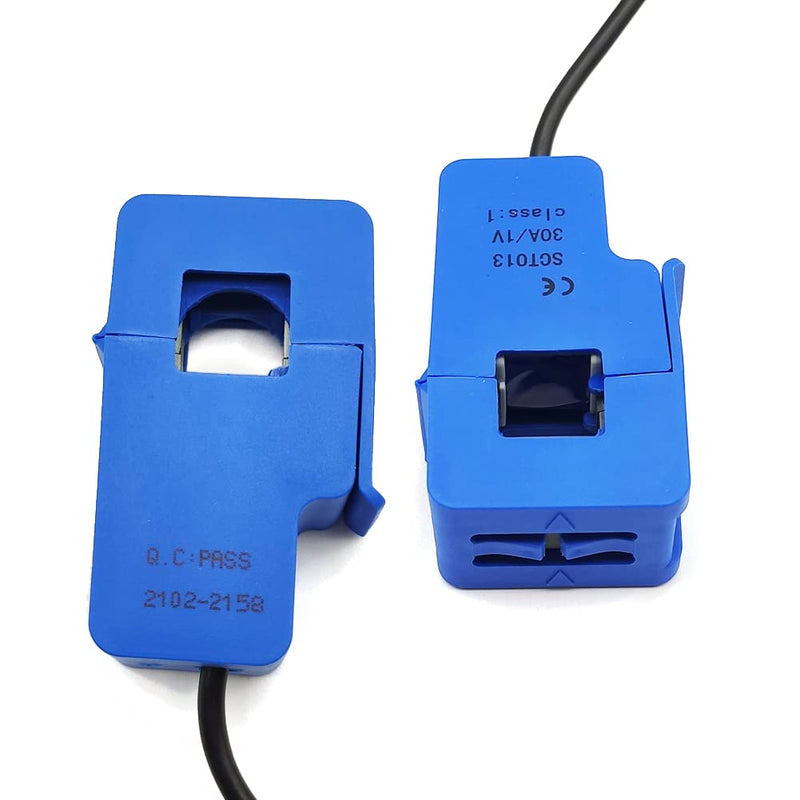 2Pcs SCT-013-000 30A 1V Non-invasive Split Core Current Transformer Sensor SCT013 30A/1V