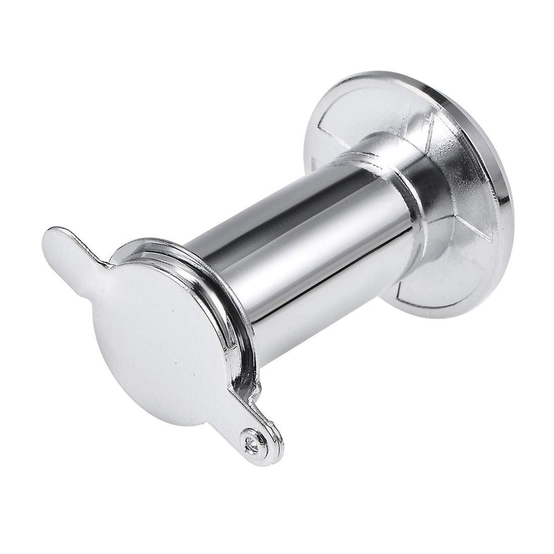 uxcell Door View, Solid Brass 220-degree Door Viewer Peephole with Cover for 1-1/2 to 2-1/4 Inch Thick Doors, Polished Chrome Finish, 3Pcs