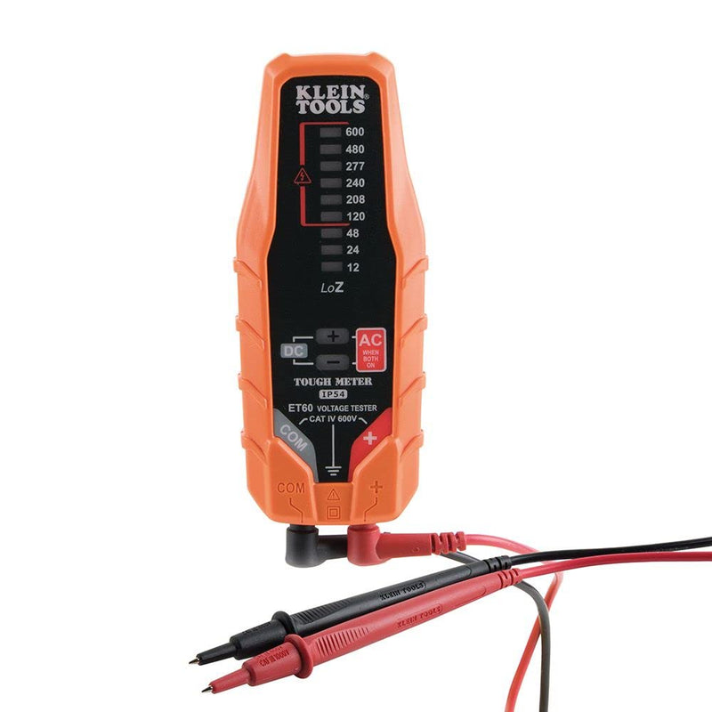Klein Tools ET60 Voltage Tester, Tests AC and DC Voltage and Low Voltage, No Batteries Needed AC/DC Voltage