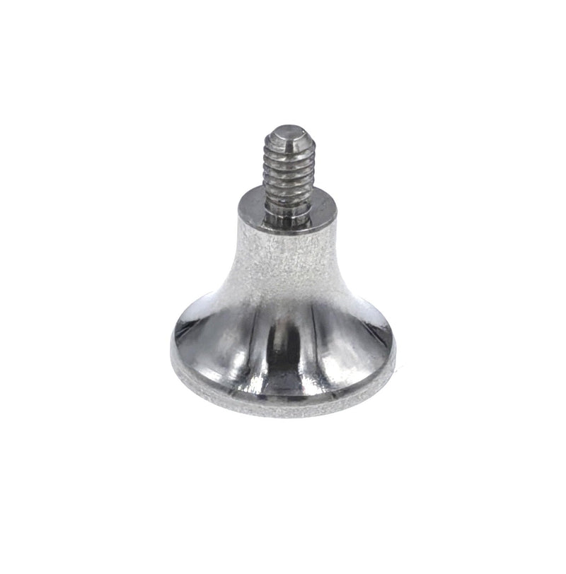 SUXING Flat Contact Points for Dial Digital Indicator Depth Gauge Thickness Gauge 4-48 UNF Thread Bell Contact Points PT06632-3 (1/2 Inch Diameter) 1/2 Inch Diameter