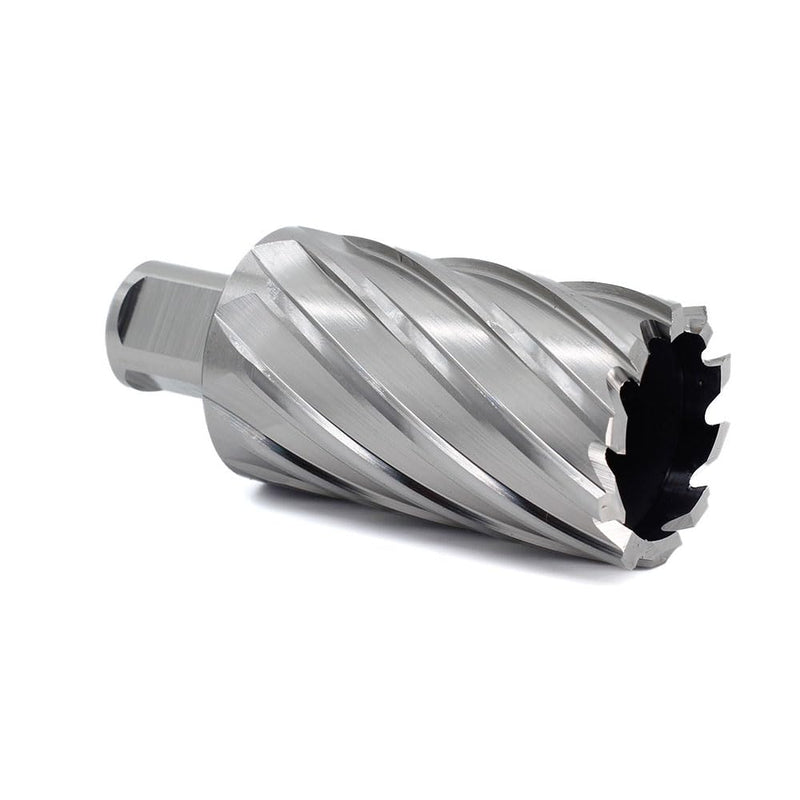 OSCARBIDE 1-7/16"x2 HSS Annular Cutter 3/4" Weldon Shank Mag Bit | 2 Flat Shank | 1-7/16"Cutting Diameter | 2"Cutting Depth | Burr-Free Holes | Rapid Chip Removal | Precision Ground Edges