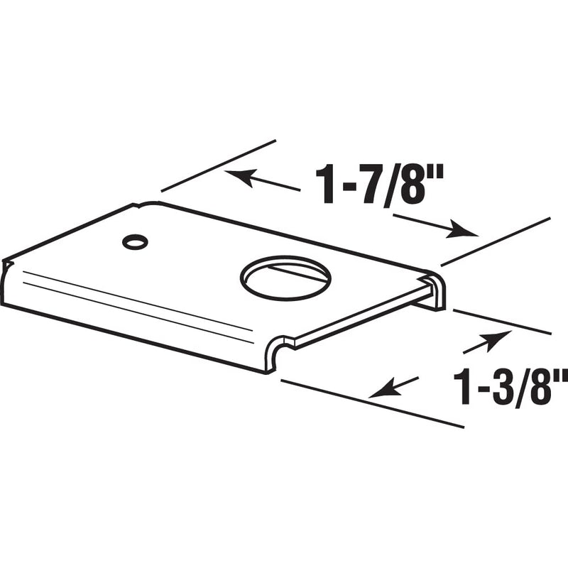 Prime-Line N 7192 Bi-fold Door Repair Bracket, Top or Bottom Mount, For Wood Doors (2 Pack) Doorstop