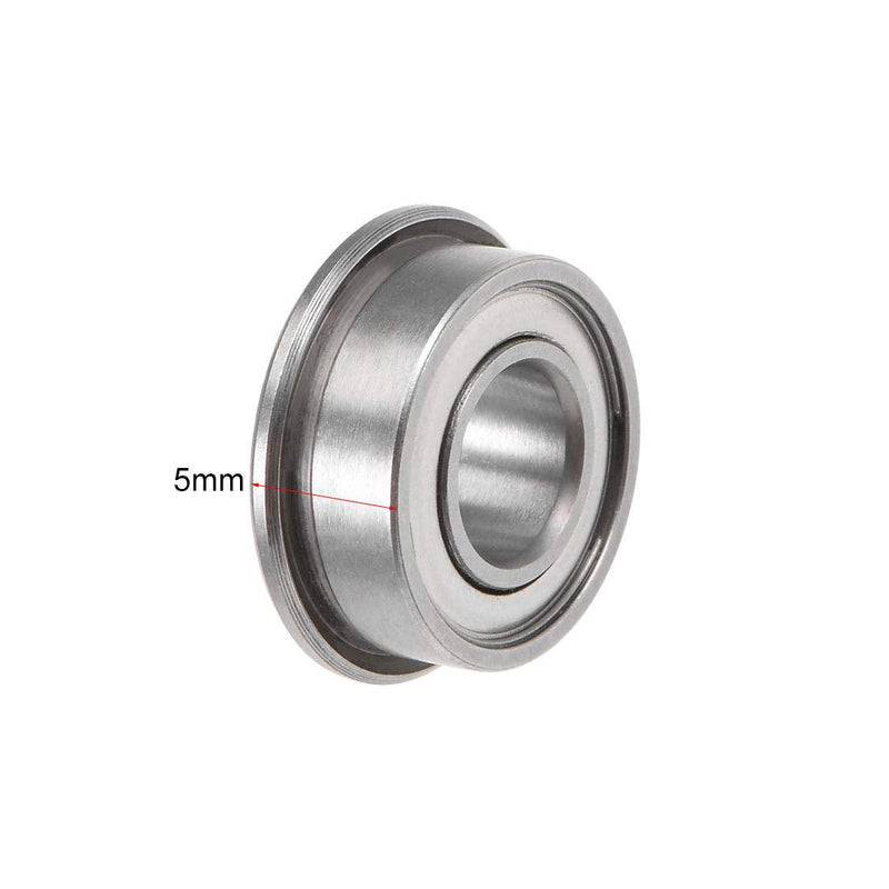 uxcell F686ZZ Flanged Ball Bearing 6x13x5mm Chrome Steel Bearings Double Shielded 10 Pcs