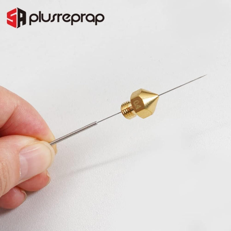 3D Printer Nozzle Cleaning Kit: 20-Pack 0.4mm Stainless Steel Nozzle Cleaner, 3D Printer Cleaning Needles for Creality Ender 3/K1/MK8/V6, No Clogger, Sturdy and Durable, Ease of Use, by 5APLUSREPRAP