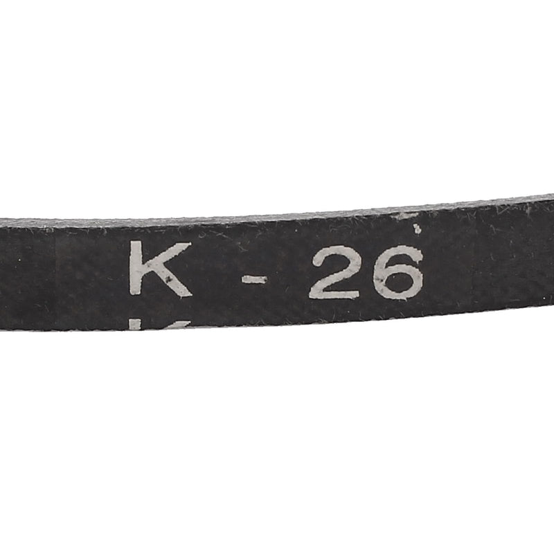 uxcell K-26 V Belt Machine Transmission Rubber, Black Replacement Drive Belt 26 inch Pitch Girth 8mm Width 6mm Height JIS Standard 26"
