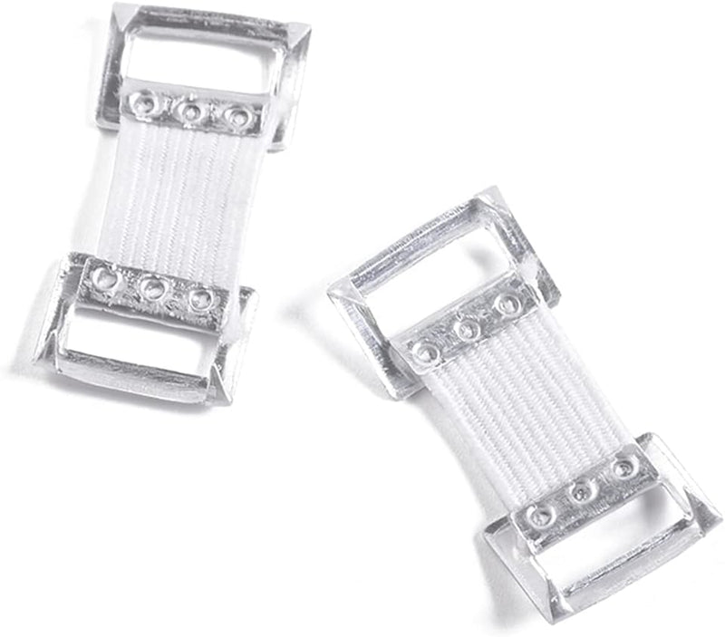 10 Pcs White/Coffee Bandage Wrap Stretch Metal Clips Fixation Clamps Hooks Kit for Sport Replacement Elastic Bandage Wrap Clips Bandaging Supplies
